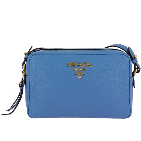 prada mini blue bag